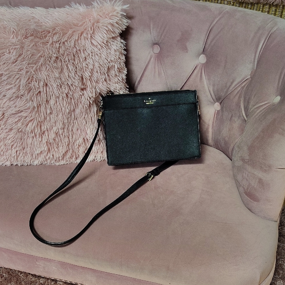 Kate Spade Black Leather Crossbody Bag